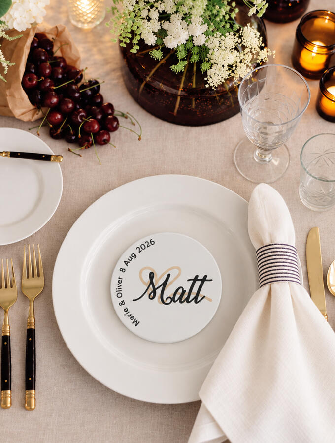 Personalised coaster Personalised balloons