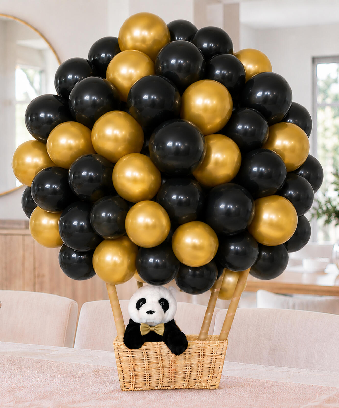gold hot air balloon celebration box