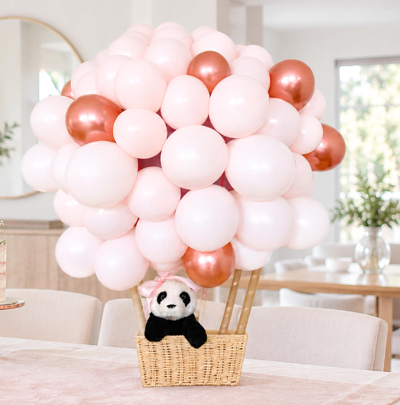 Pink hot air balloon celebration box